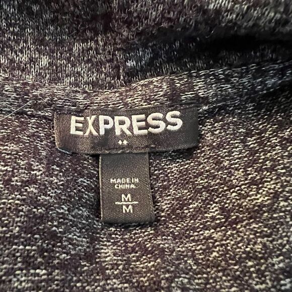3 for $30! Express dark grey sweater hoodie. Size medium - Picture 3 of 8